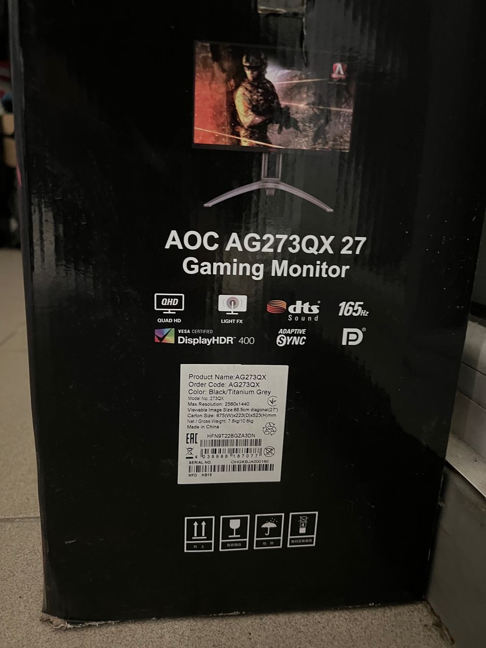 AOC AG273QX 27 foto 1