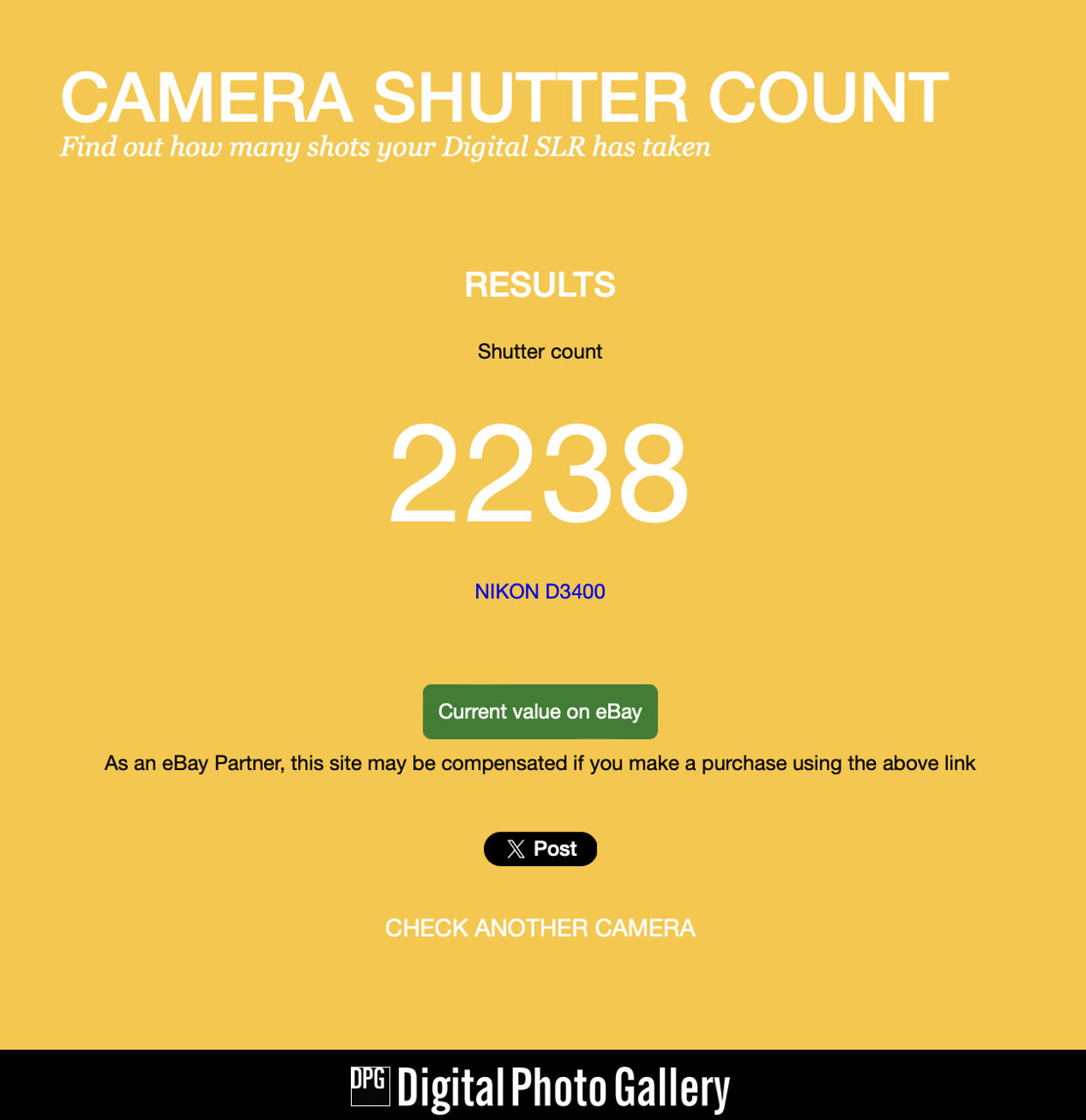 Nikon D3400 kit (2000 de cadre) foto 5