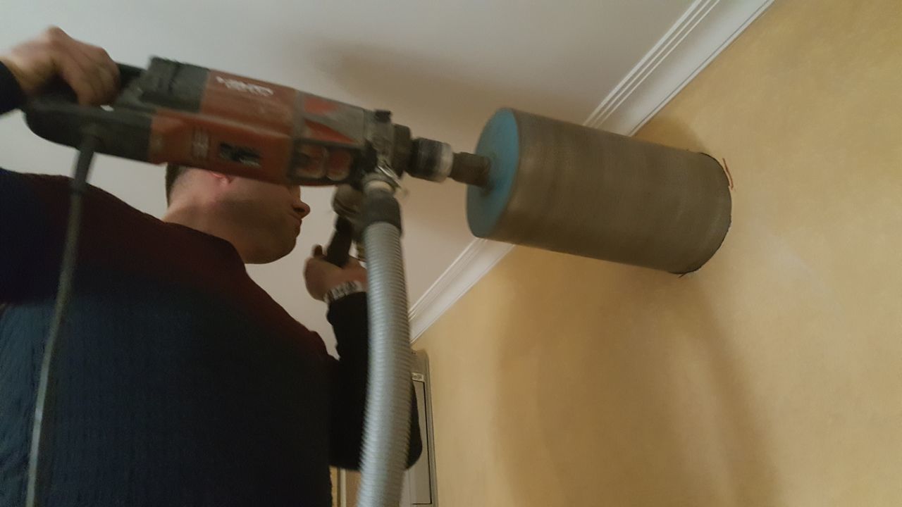 Gaurire cu almaz,carotare,отверстие,алмазное сверление бетона и ...