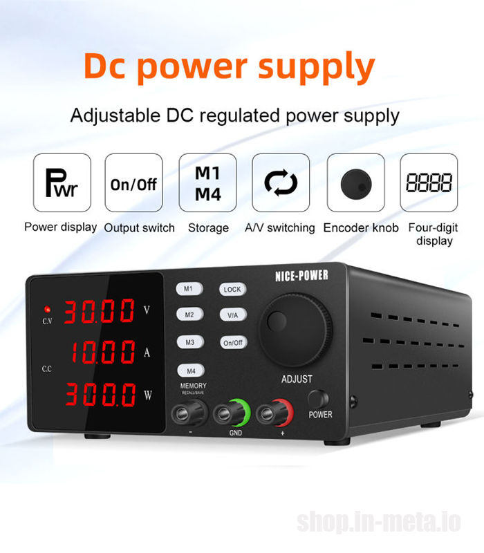 SPPS-D 3010 Laboratory Horizontal 30V/10A Power Supply Laboratory, Лабораторный блок питания 30В 10А foto 1