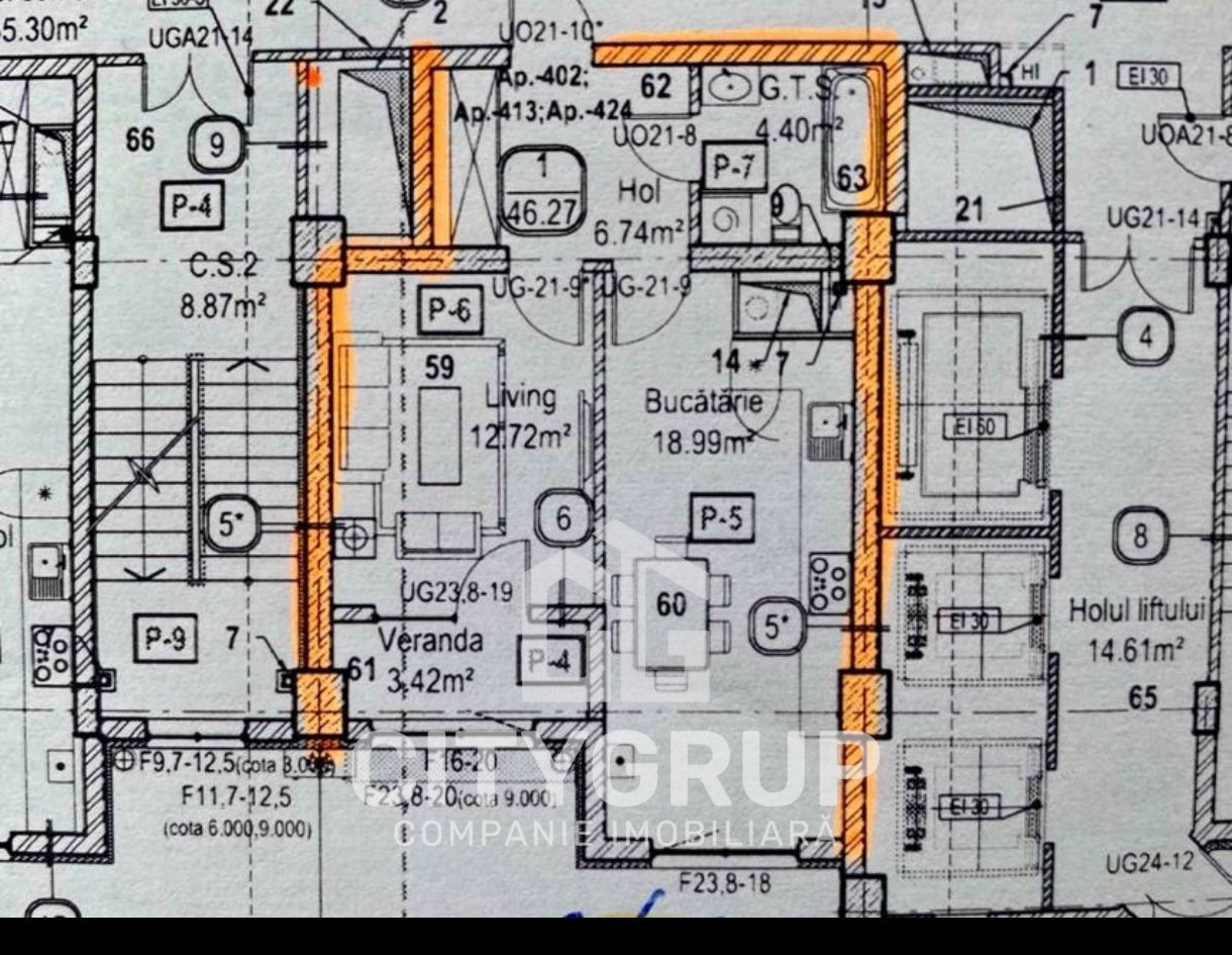 Apartament cu 1 cameră, 46 m², Râșcani, Chișinău foto 2