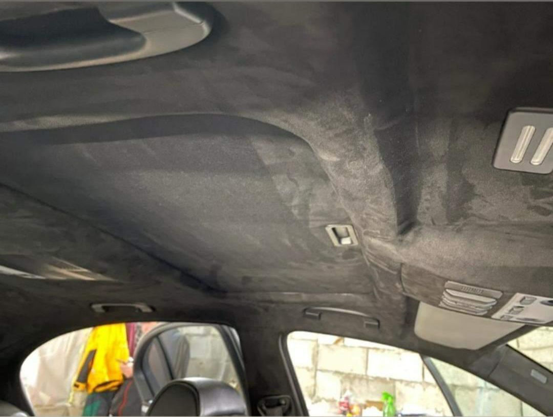 Перетяжка потолка автомобиля