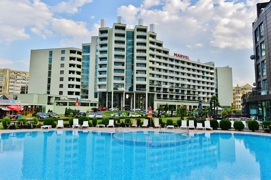 Hotel Marvel 4*, Sunny Beach. Зонты и шезлонги на пляже.Рекомендуем !!! фото 0