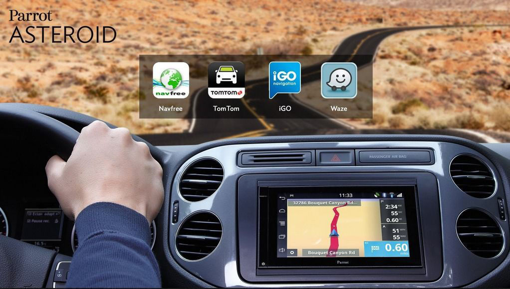 2DIN auto parrot asteroid smart wifi android audio gps foto 2