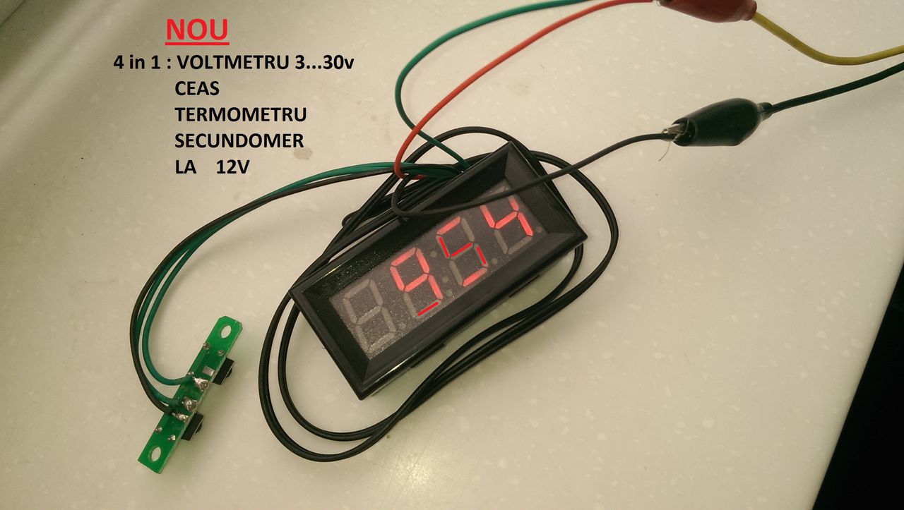 Волтметры амперметры часы термометры цифровые voltmetre ampermetre numerice,Радиодетали фото 5
