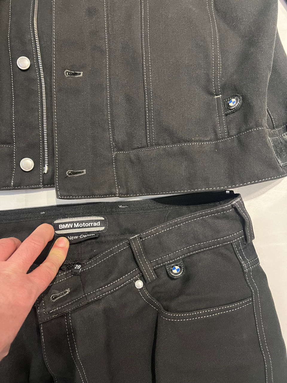 BMW motorrad new denim Costum XL-practic nou foto 2