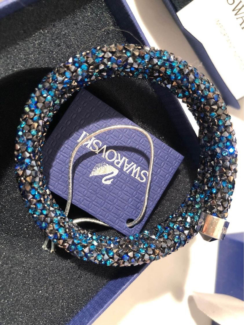 Жесткий тройной браслет Swarovski (Сваровски)