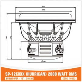 Subwoofer sp-12cxxx - 2800w rms foto 6