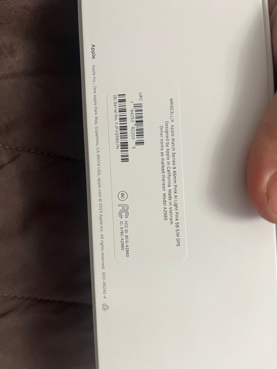 Apple Watch seria 9 light 45mn pink GPS foto 1