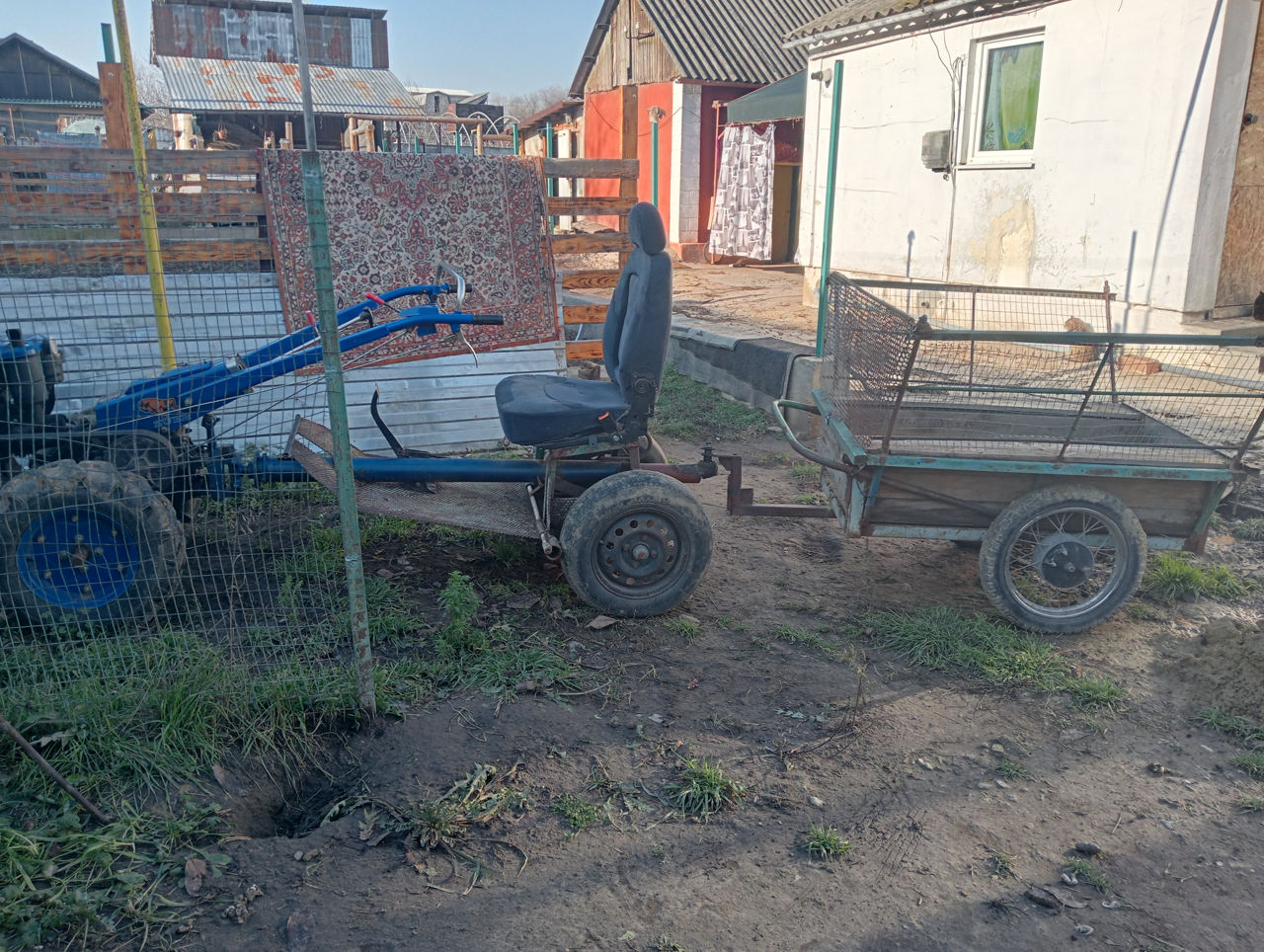 Мотоблок Зубр. 10 л.с. И оборудование.