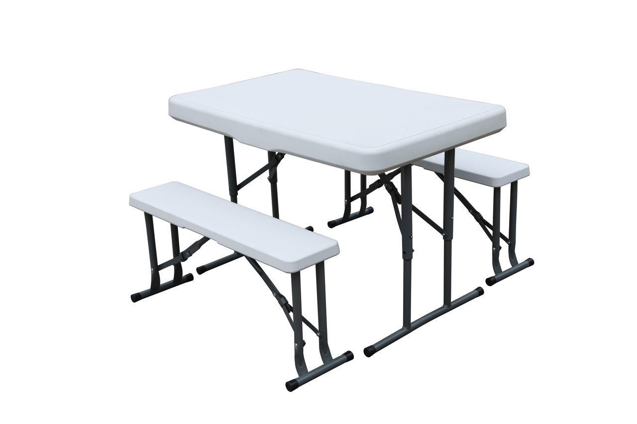 Набор: стол складной и 2 складные скамьи в113