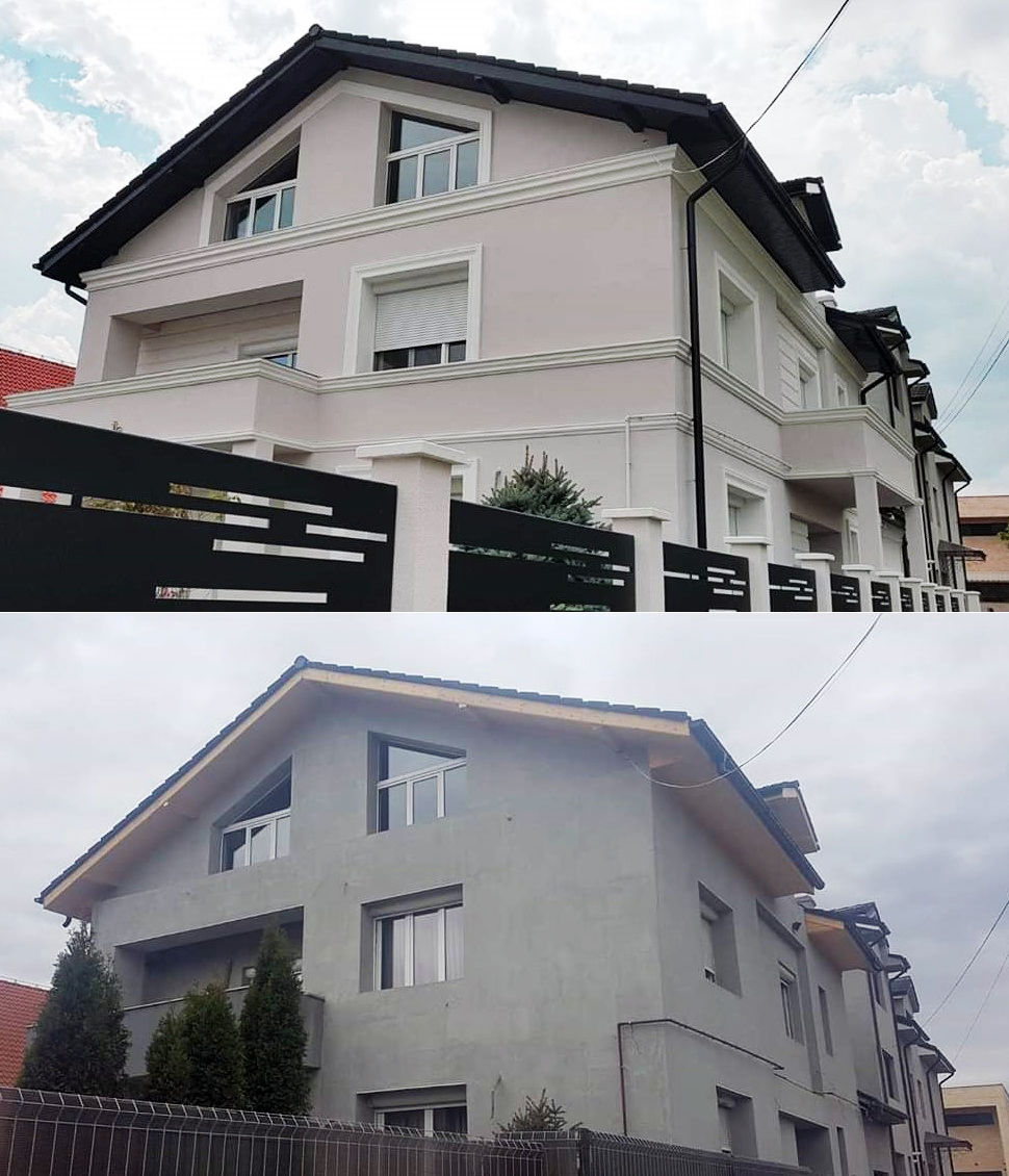 Profile decorative pentru exterior. Termoizolarea și finisarea fațadelor. Design fațade case. foto 1