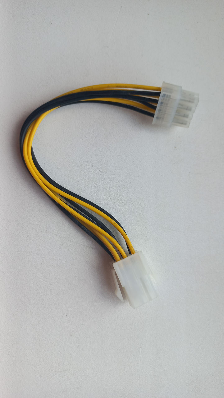 Переходник 6 pin в 8 pin Adaptor, 2 Molex LP4 4 Pin на 8 Pin PCI-E Express Кабель фото 1