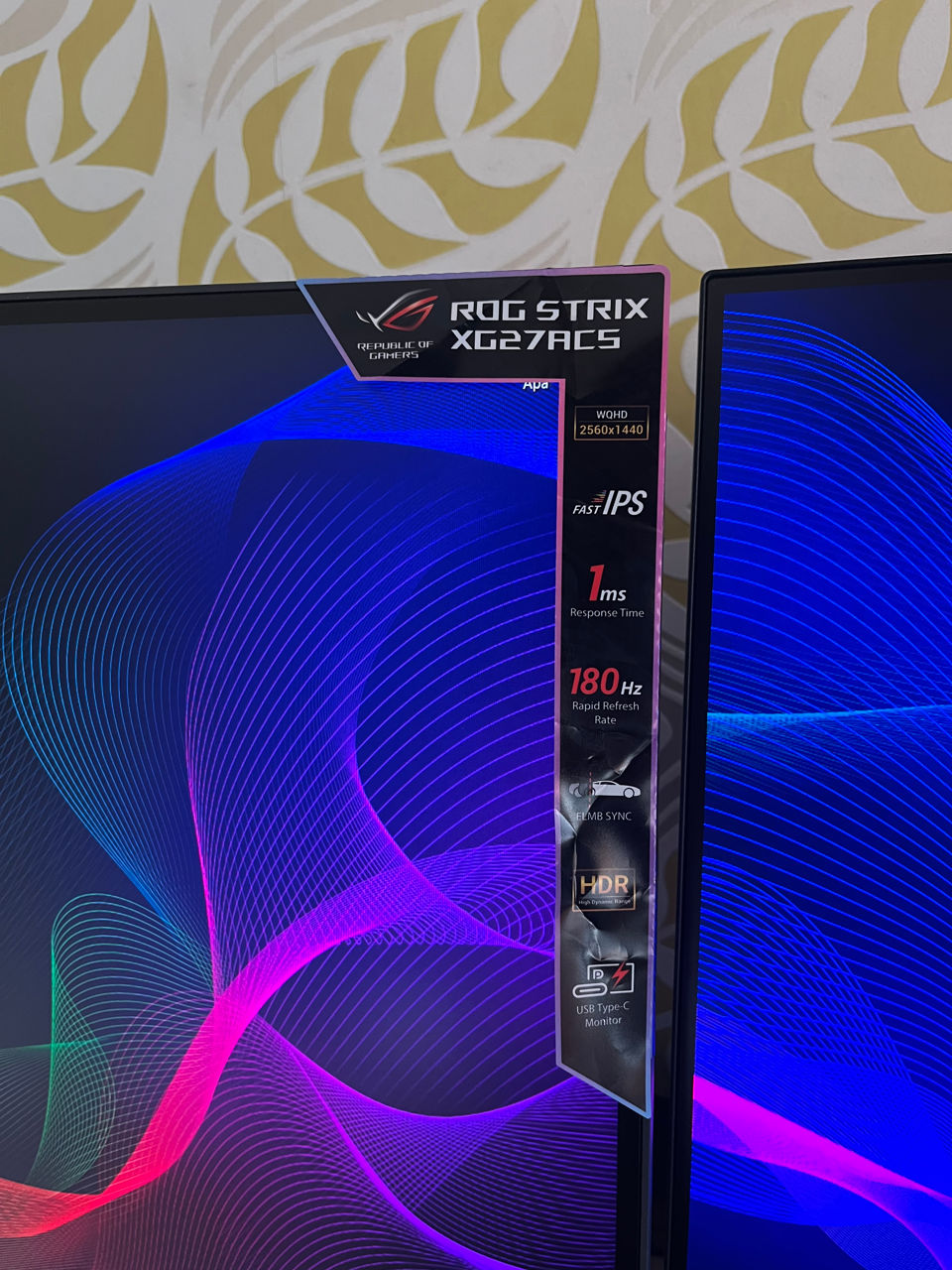 Asus ROG Strix Gaming Monitor – 2K WQHD / 27-inch, 1ms, 180Hz, Fast IPS ...