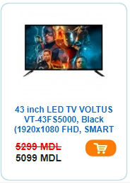 Smart - TV VOLTUS - 0% - супер цены - prețuri atrăgătoare телевизовы доставка . кредит foto 7