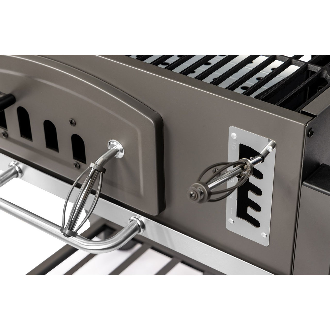 Grill / Mangal / Gratar pe carbuni Activa Angular XXL, cu grille din fonta. foto 5