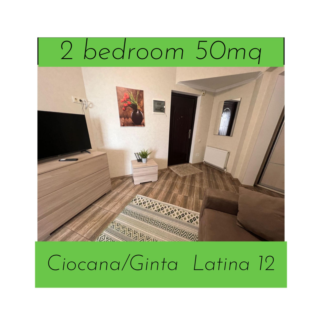 Apartament cu 2 camere, 55 m², Ciocana, Chișinău foto 2