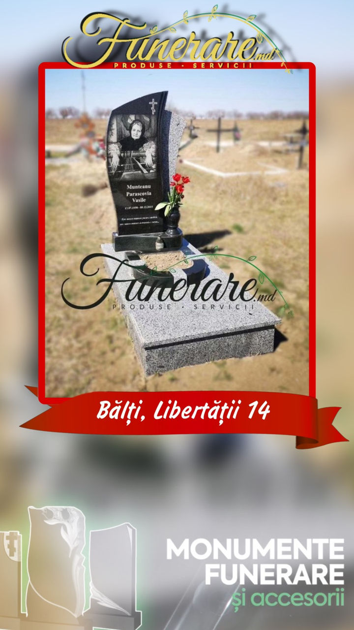 Гранитные памятники на могилу Бельцы foto 11
