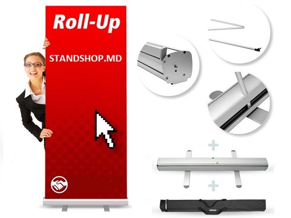Мобильные и выставочные стенды Roll Up, Roll screen, Ролл Ап foto 8