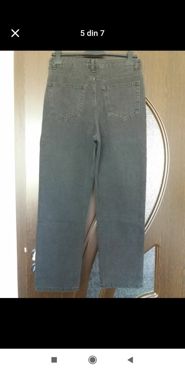 Nou! Blugi drepti, talie inalta, 100% cotton, marimea 28, 550 lei, sec. Ciocana foto 8
