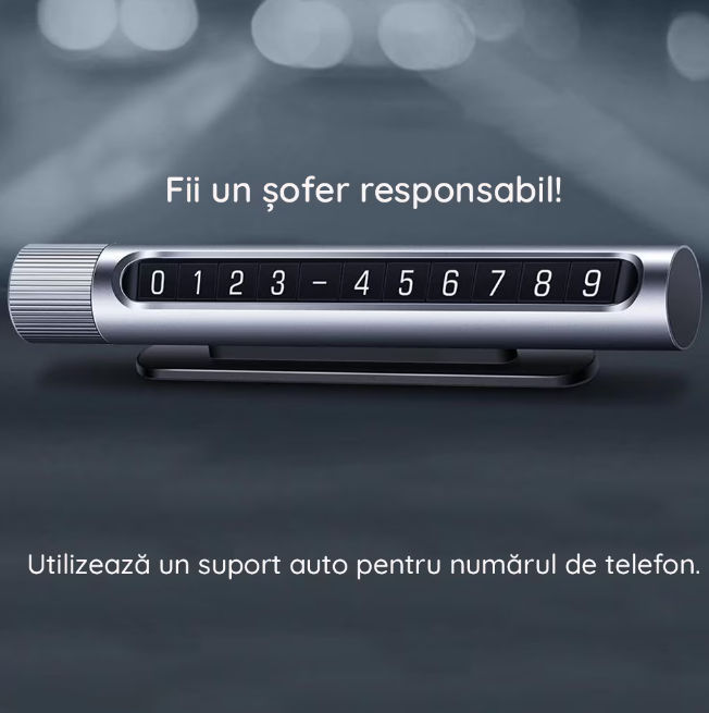 Suport Auto pentru Numar de Telefon, Ugreen LP15, Fixare Adeziva, Gri foto 1