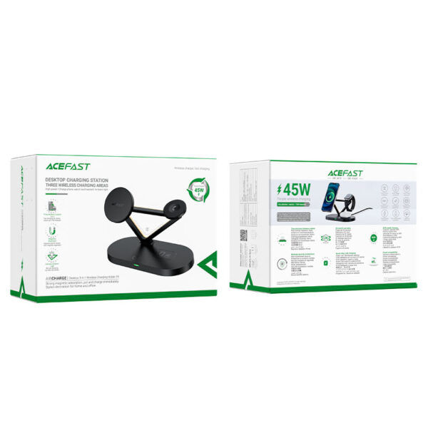 Suport De Încărcare Wireless 3-în-1 Pentru Desktop Acefast E9 foto 6