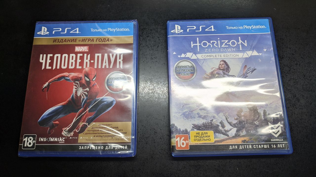 Spiderman НОВАЯ ps4 (Игра года), Horizon Zero Dawn Complete Edition