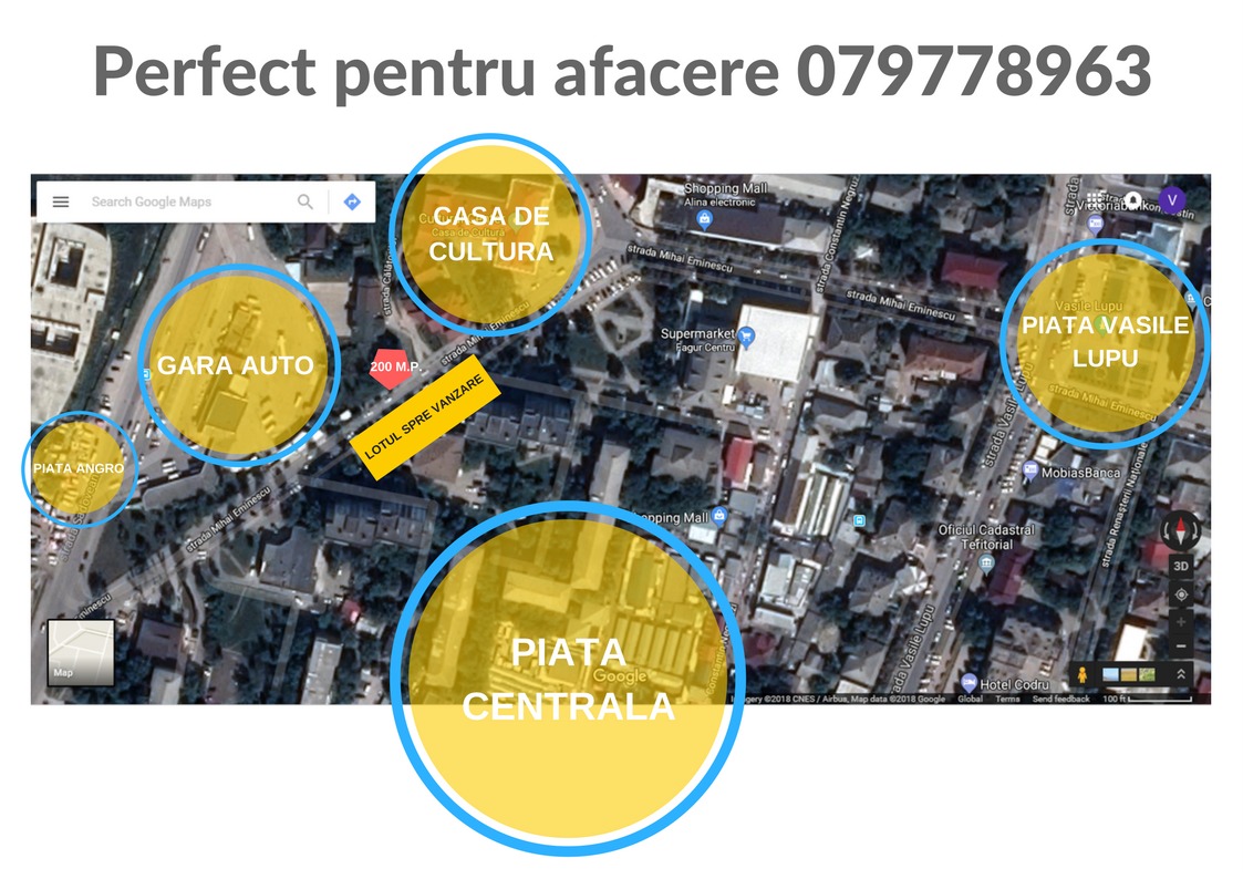 Vanzare teren în zonă ultracentrala! Orhei intre Gara AutoPiata