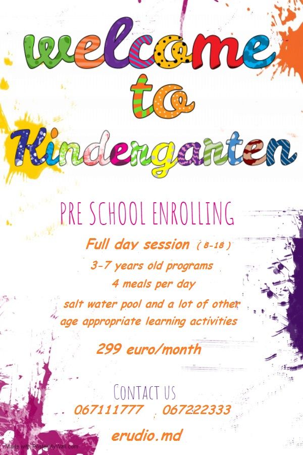 Kindergarten enrolling 2-7 years old foto 2