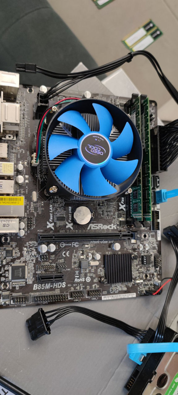 Комплект Процесс i7-4770S материнка ASRock B85M-HDS ddr 3 4 и 4 8gb ...