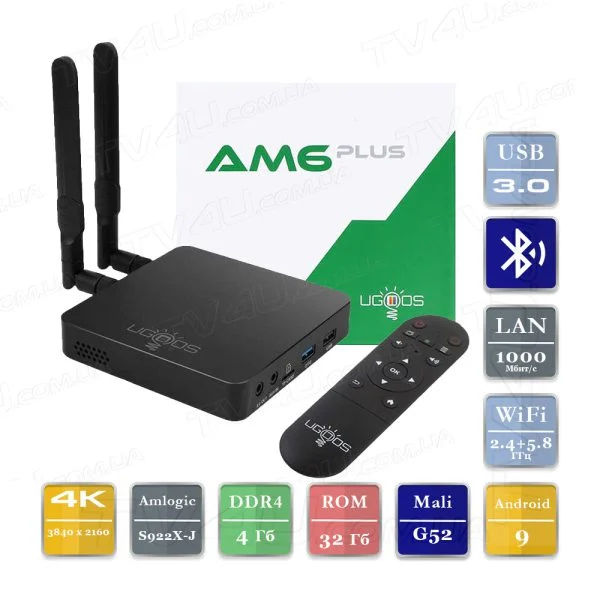 TV Box Ugoos AM6 Plus фото 0