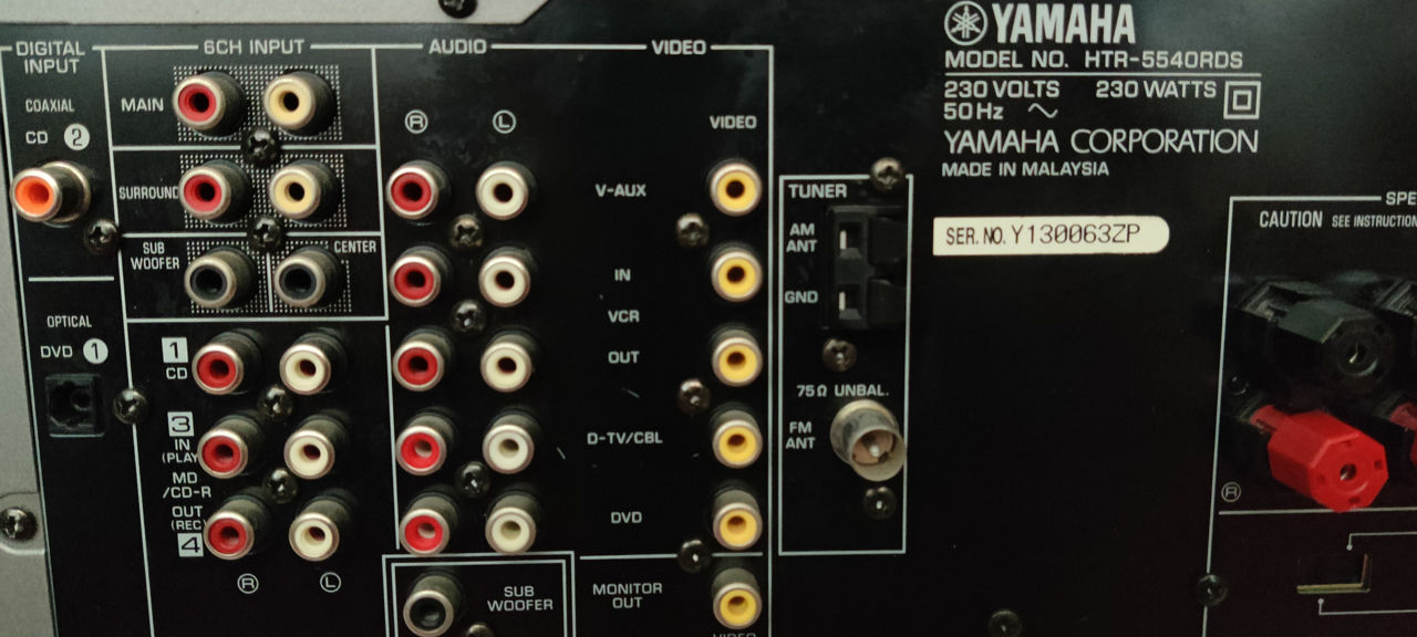 Yamaha HTR-5540RDS Как новый в идеальном состояний фото 12