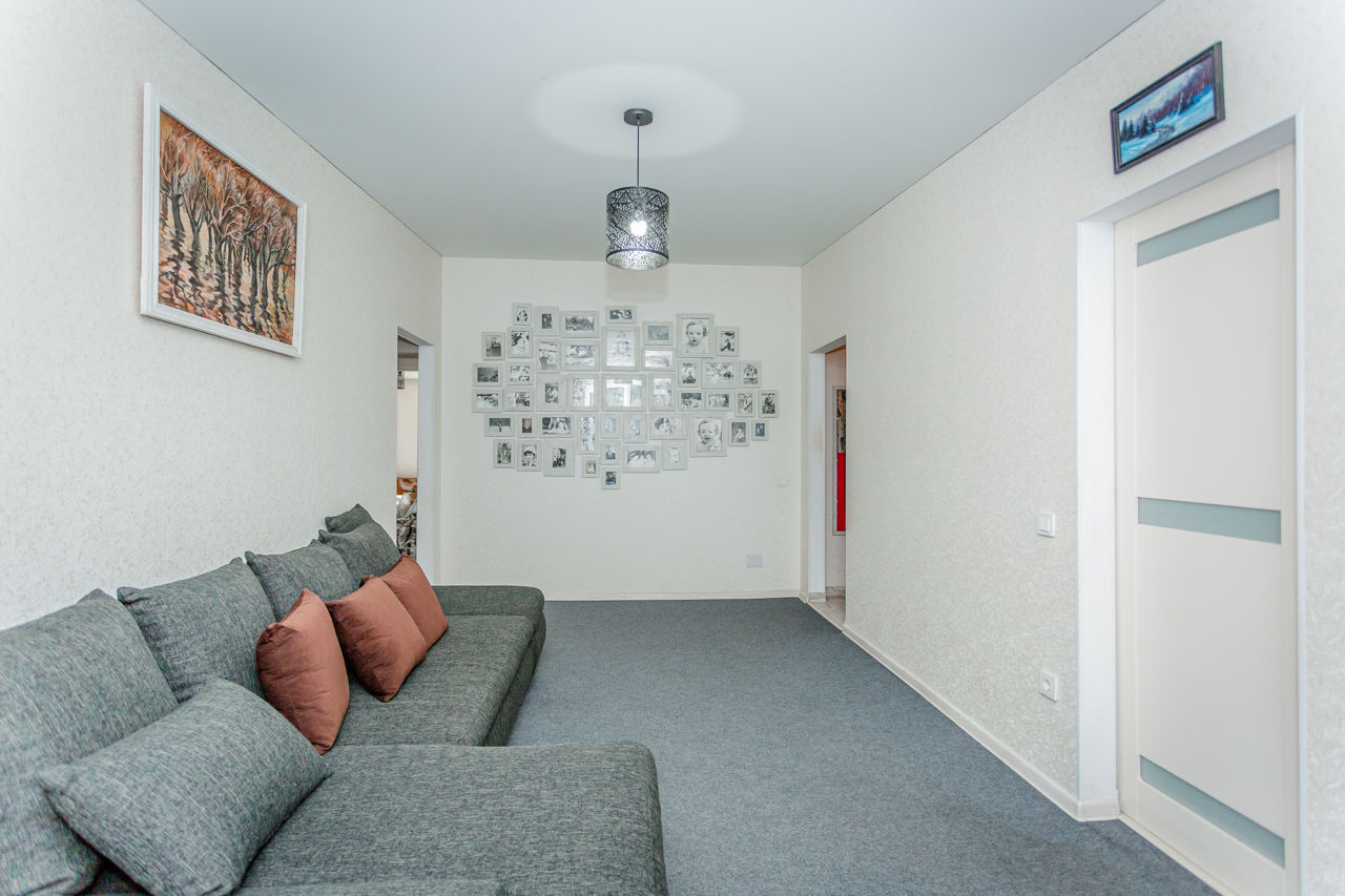 3-х комнатная квартира, 58 м², Ботаника, Кишинёв