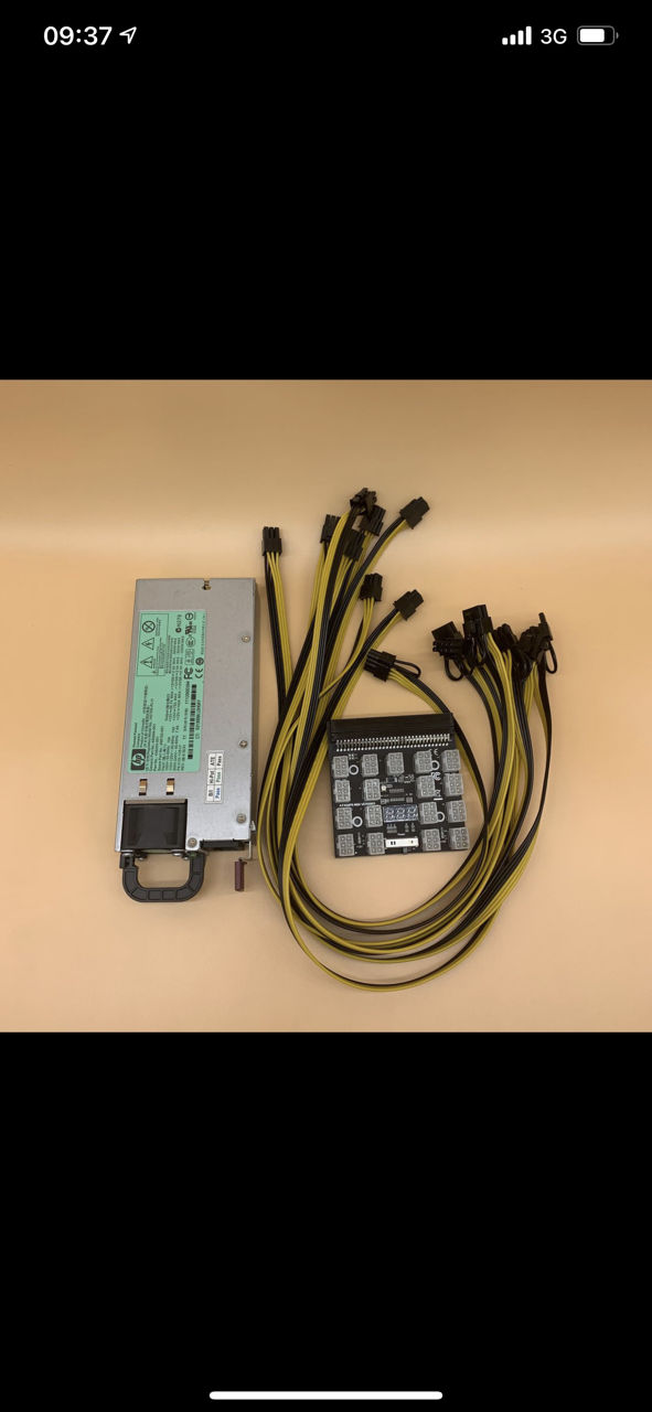 HP PSU 1200W Power Supply Mining - Блок Питания на 1200W foto 1