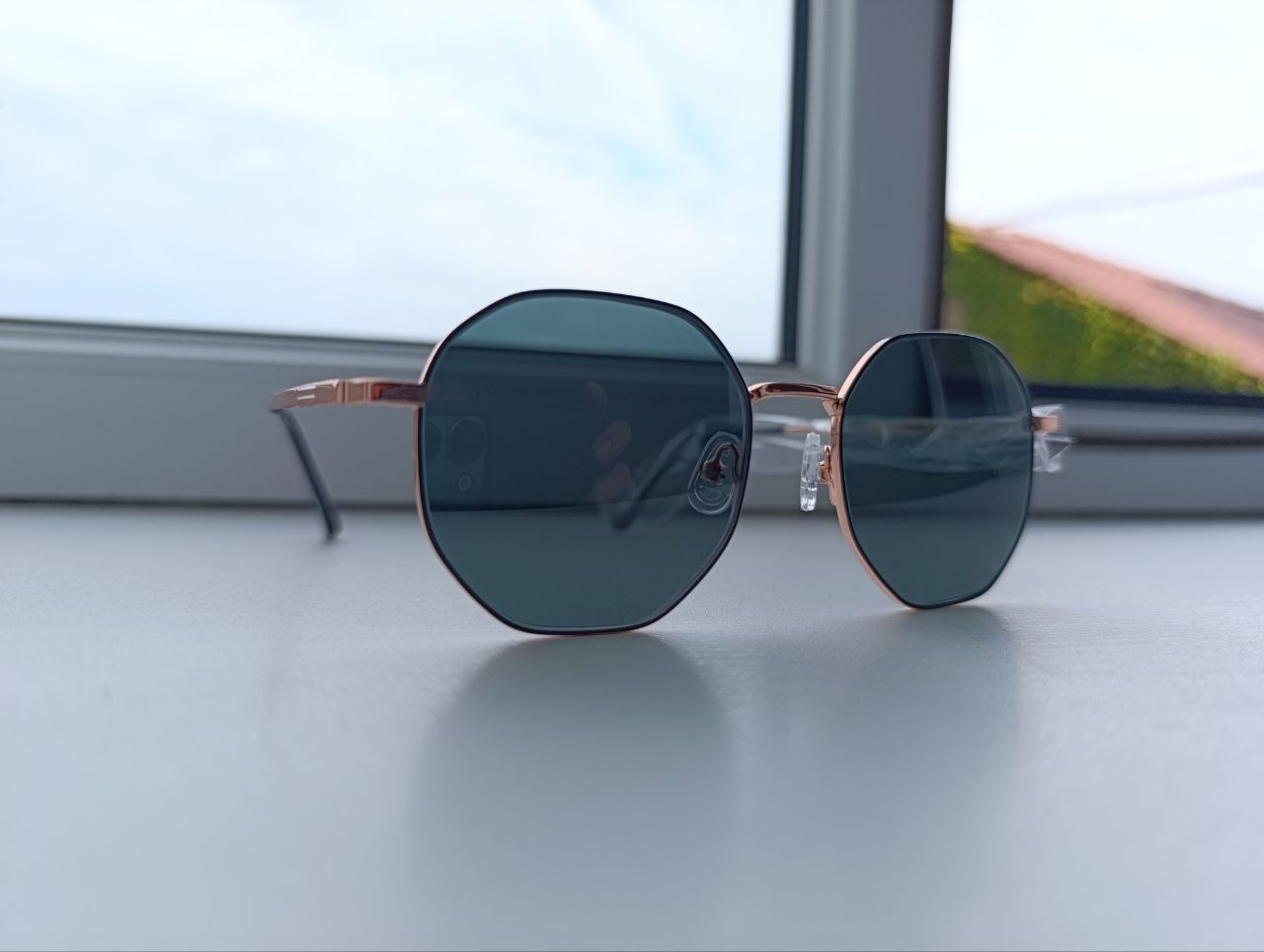 Ochelari de soare Rose Gold (lentile Germane Carl Zeiss Green) foto 0