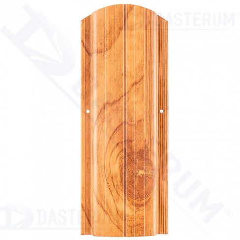 Șipcă metalică semirotundă cu imitare lemnului 115x1500mm foto 1