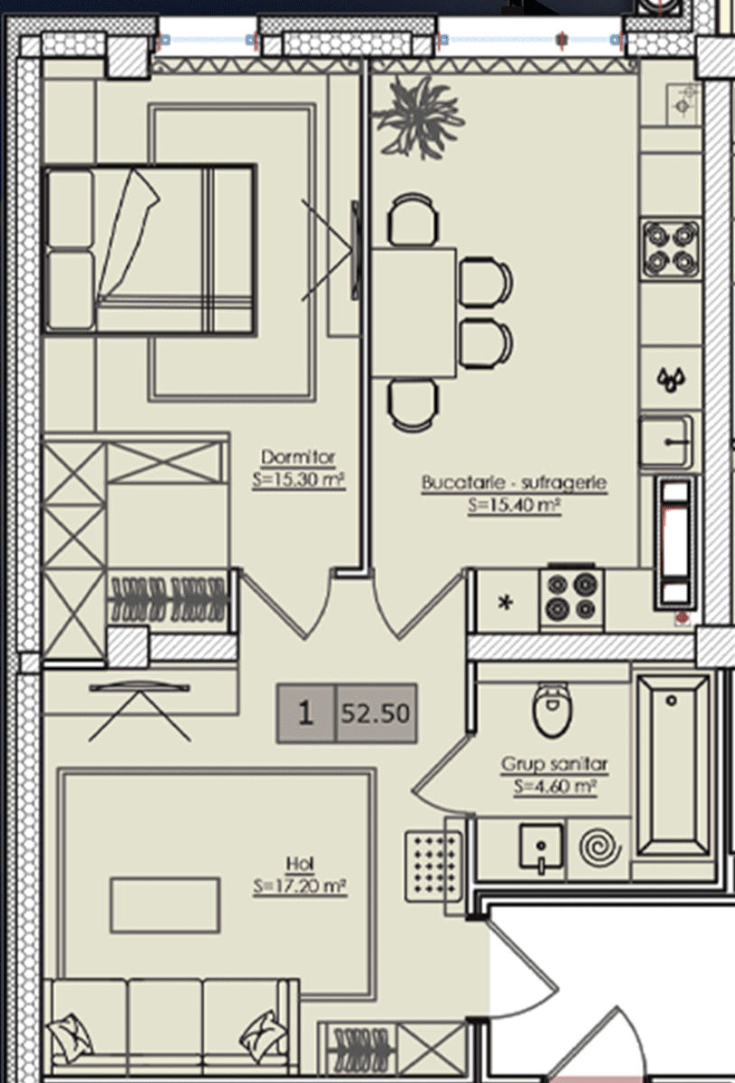 Apartament cu 1 cameră,  Telecentru,  Chișinău mun. foto 8