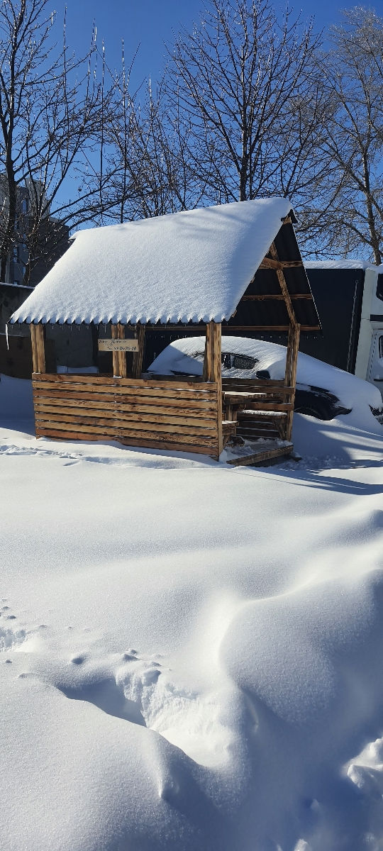 Reduceri - Foișor din lemn pentru grătar la 8 -12 persoane. Беседка барбекю в сборе Скидка !!! foto 12