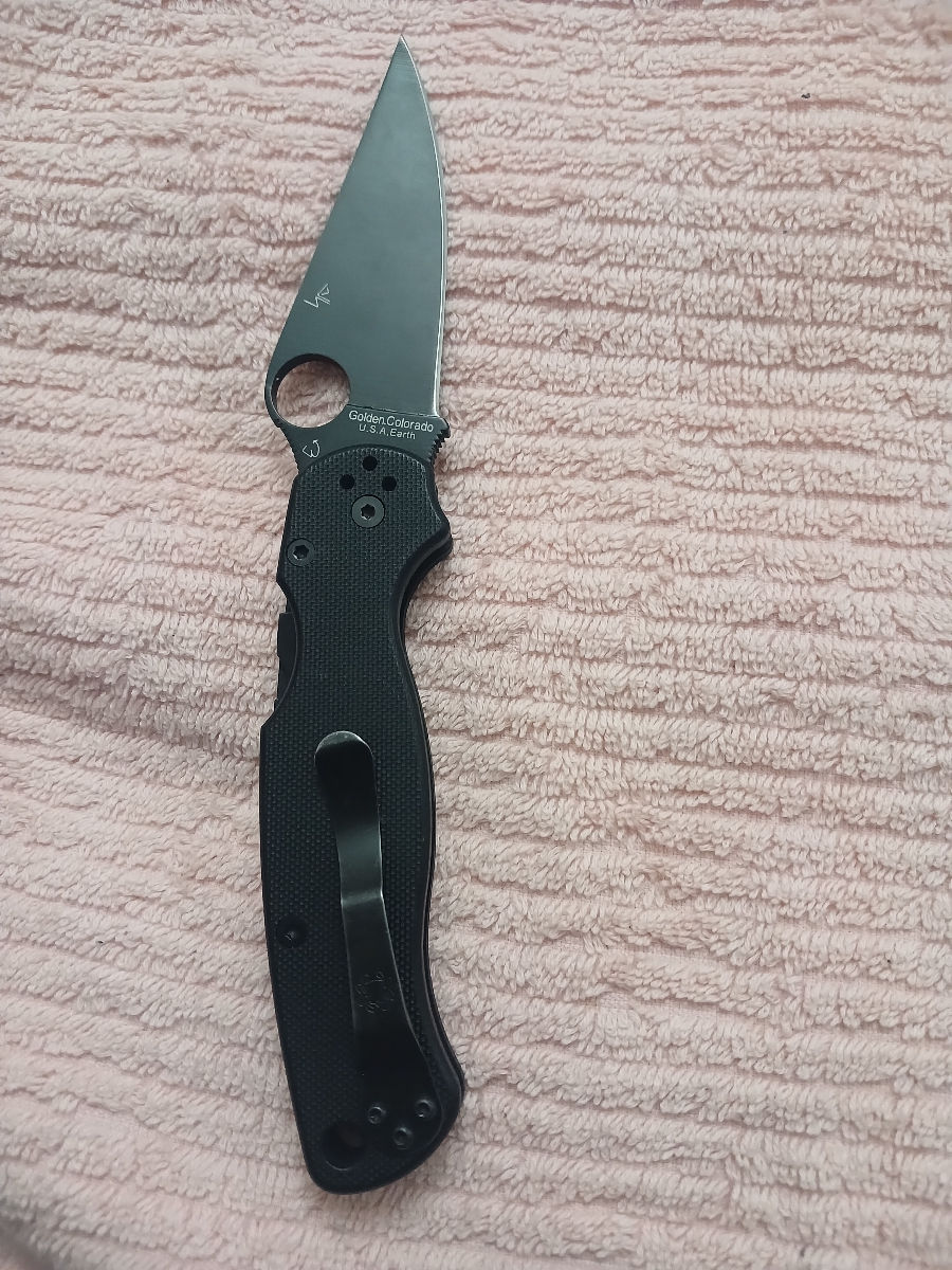 spyderco cpm s30v golden colorado u.s.a. earth foto 2