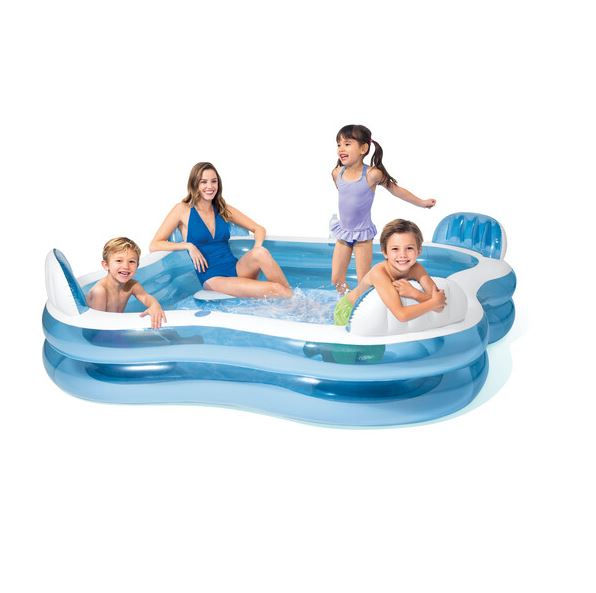 Bazine Intex pentru familie si copii 229x229x66 cm, 990 L - Ideală pentru vară! Livrare la domicili foto 2