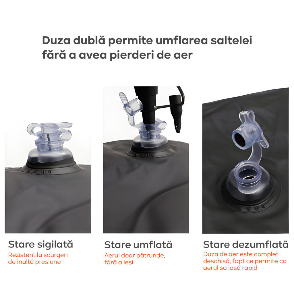 Saltea auto gonflabilă pentru bancheta din spate foto 5