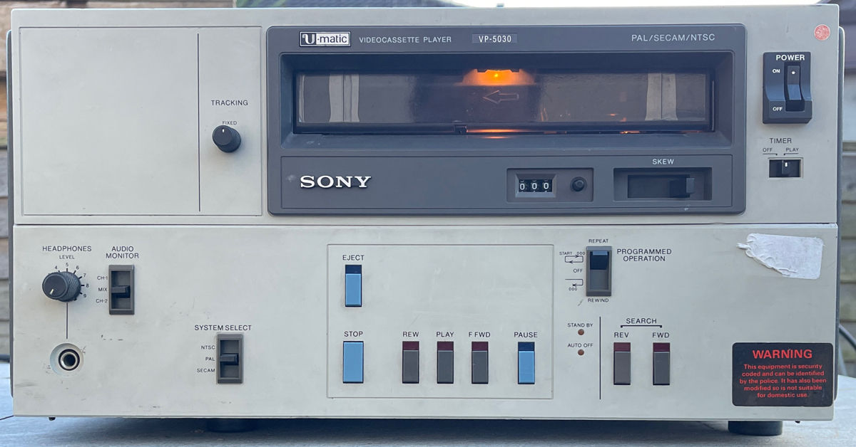 Sony U-matic VO-5850P/VP-5030/VO-5630/UVW- 1600P foto 2