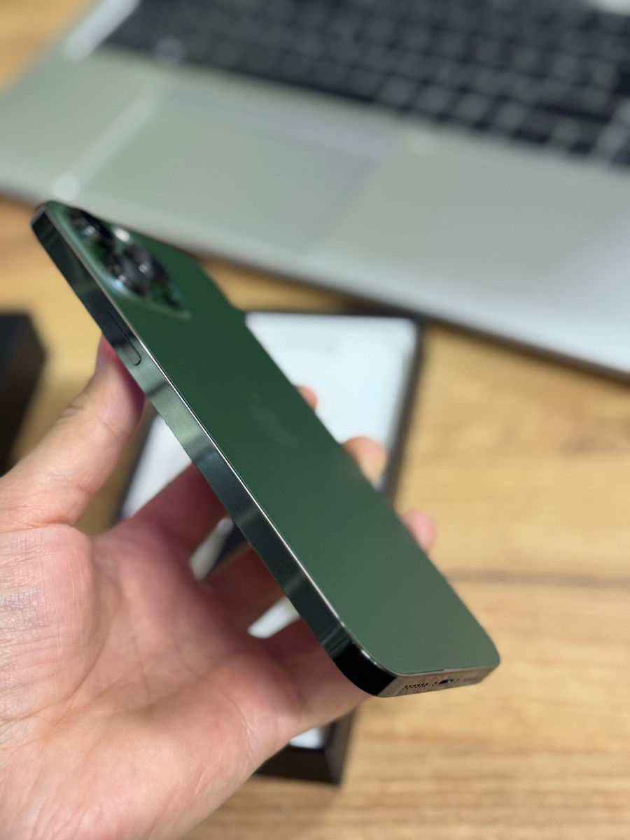 Iphone 13 Pro Max Green , stare ideala !  Tot setul + Garantie foto 1