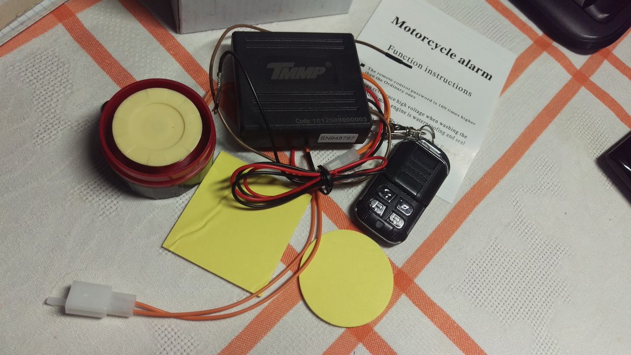 Alarma pt. scooter, сигнализация на скутер, мопед, мотоцкл