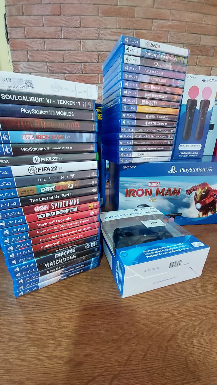 Приставки Sony Ps4 1TB Slim 500gb 1tb Pro Ps5 Подписки PS Plus EA Play Ubisoft foto 12