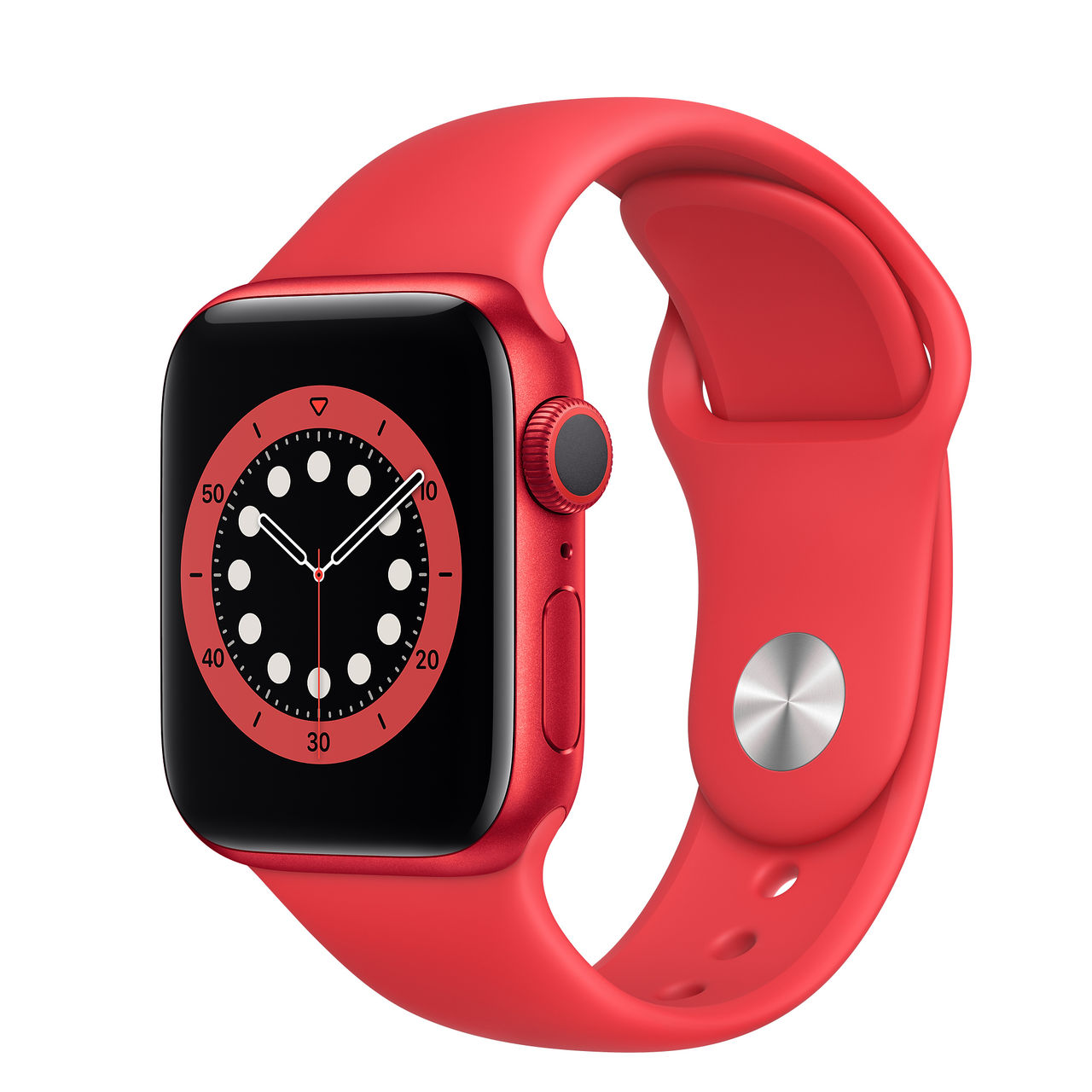 Apple watch 6 40 mm Red Aluminum Case with Red Sport Band