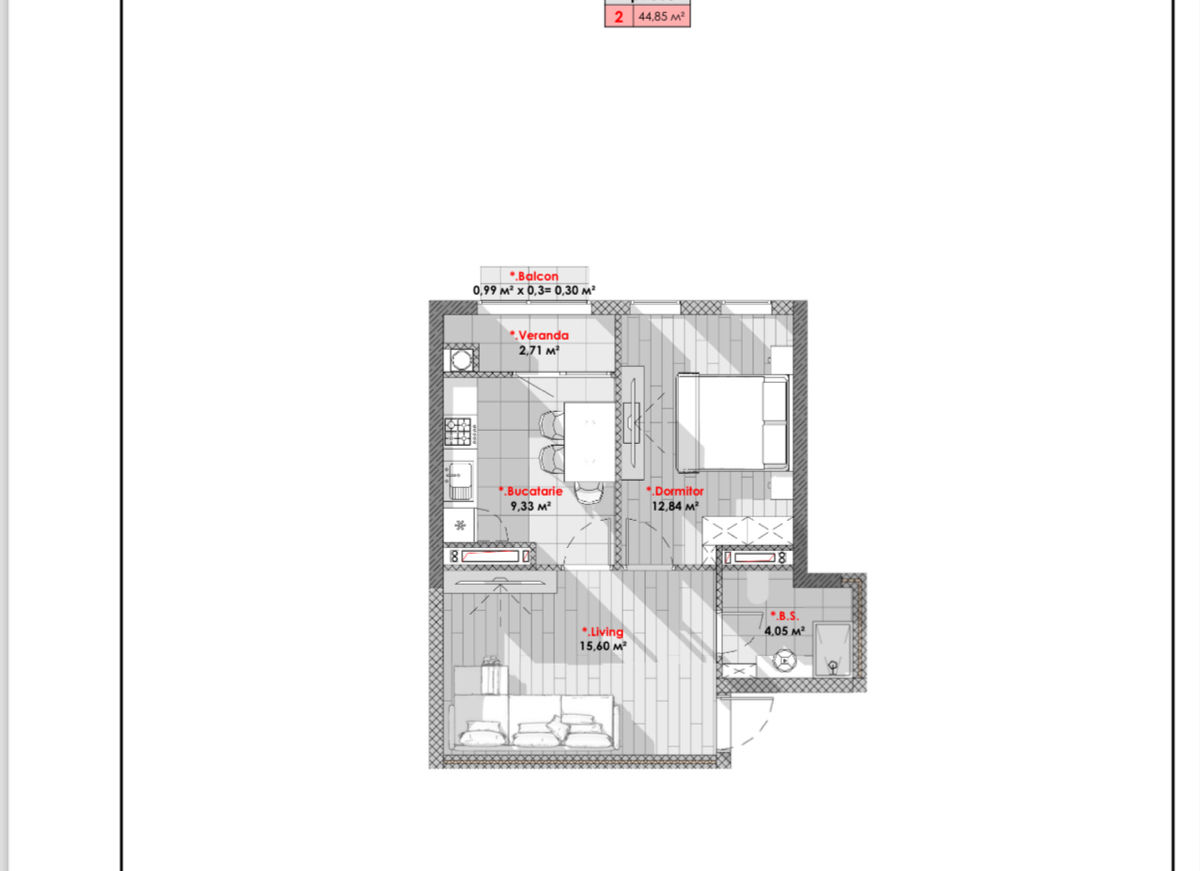 Apartament cu 1 cameră, 41 m², Telecentru, Chișinău
