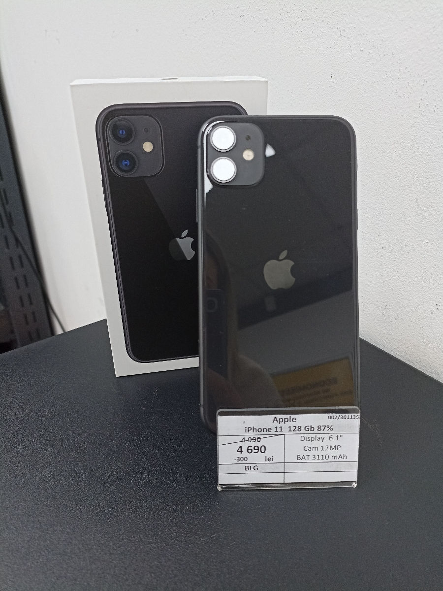 Apple iPhone 11 128 Gb. 87% 4690 lei foto 0