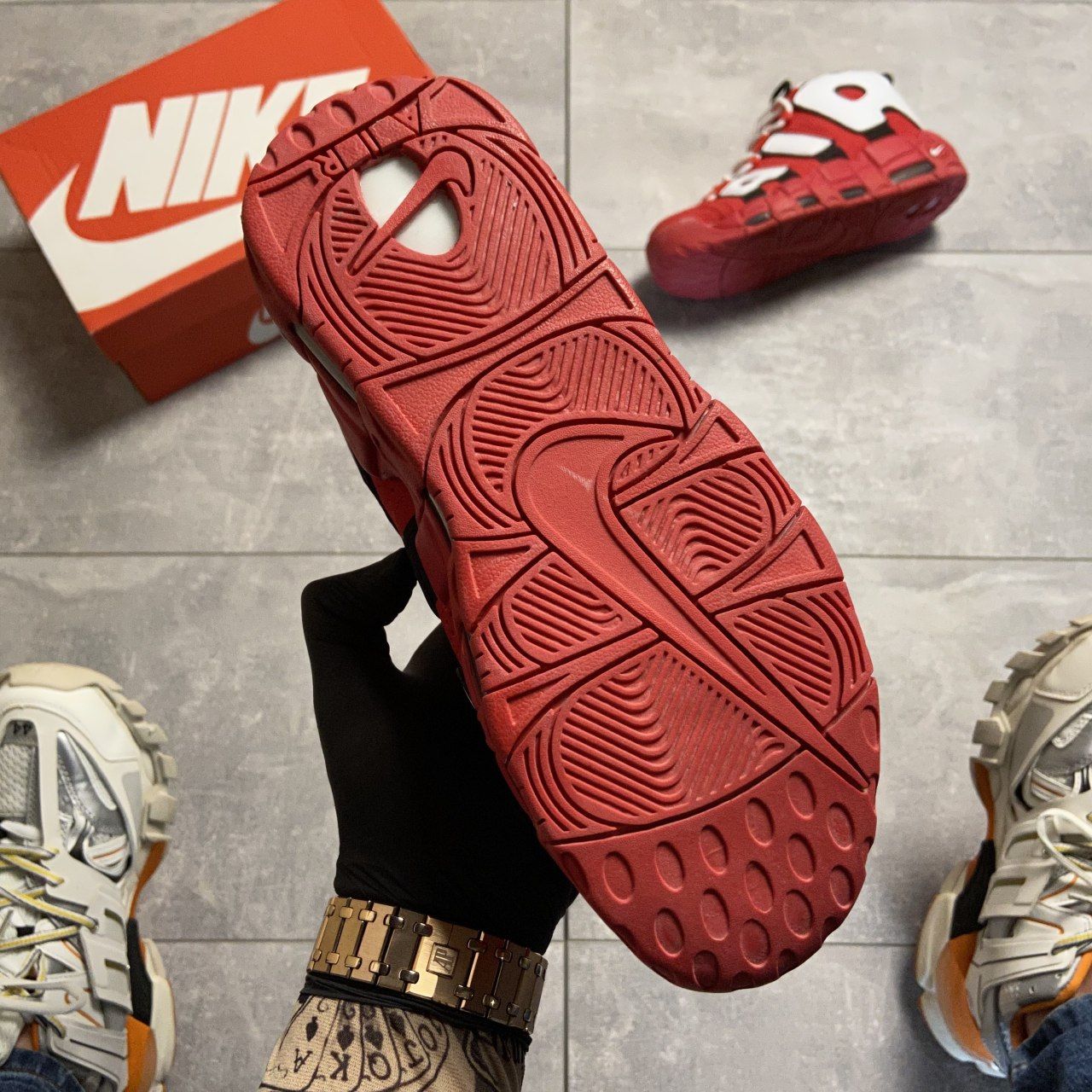Nike Air More Uptempo University Red foto 5