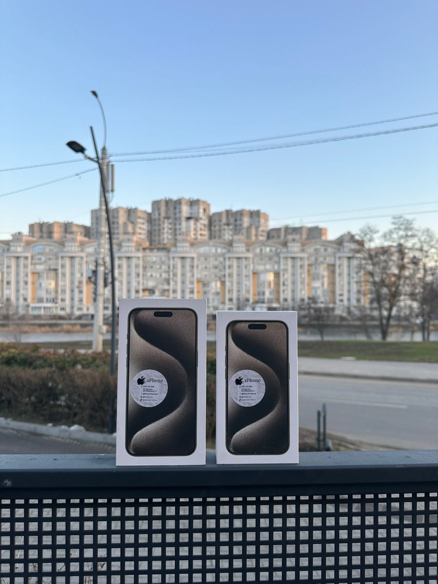 iPhone 15 Pro 128GB în stock toate culorile (128GB/256GB/512GB/1TB) Magazin Garanție 24Luni Chișinău foto 6